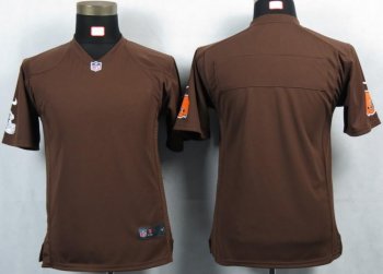 Kids Nike Cleveland Browns Blank Brown Portrait Fashion Game Jerseys Cheap