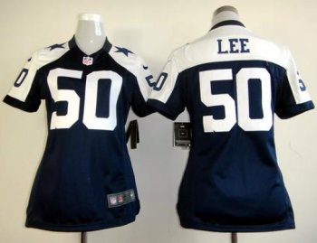 Cheap Women Nike Dallas Cowboy 50 Sean Lee Blue Thankgiving Nike NFL Jerseys