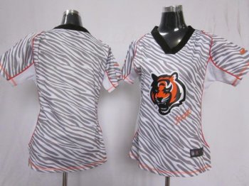 Cheap Women Nike Cincinnati Bengals Blank FEM FAN Zebra Nike NFL Jerseys