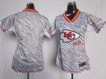 Cheap Women Nike Kansas City Chiefs Blank FEM FAN Zebra Nike NFL Jerseys