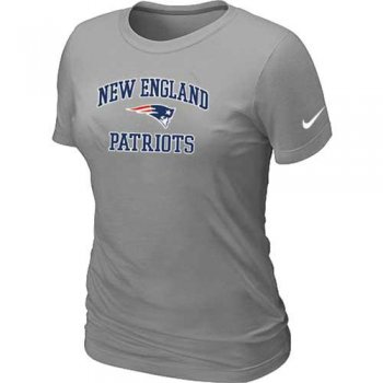 Cheap Women New England Patriots Heart & Soul L.Grey T-Shirt