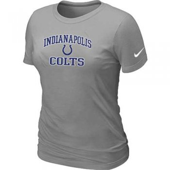 Cheap Women Indianapolis Colts Heart & Soul L.Grey T-Shirt