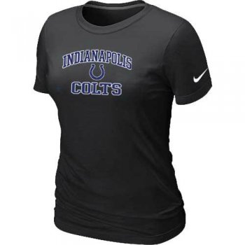 Cheap Women Indianapolis Colts Heart & Soul Black T-Shirt