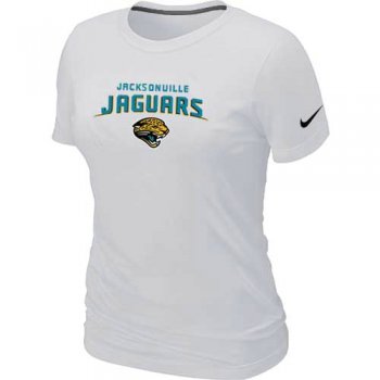 Cheap Women Jacksonville Jaguars Heart & Soul White T-Shirt