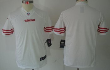 Kids Nike San Francisco 49ers Blank White Game LIMITED NFL Jerseys Cheap