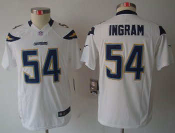 Kids Nike San Diego Chargers #54 Melvin Ingram White Game LIMITED NFL Jerseys Cheap