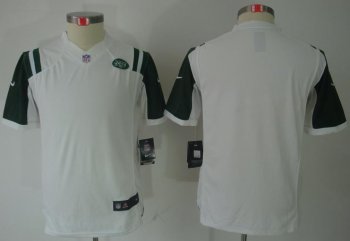 Kids Nike New York Jets Blank White Game LIMITED NFL Jerseys Cheap