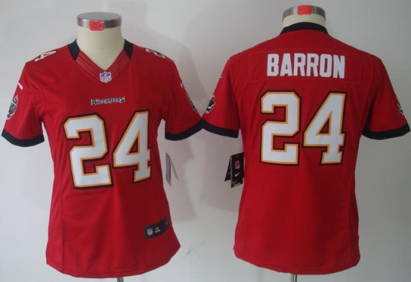 Cheap Women Nike Tampa Bay Buccaneers 24# Mark Barron Red Game LIMITED NFL Jerseys