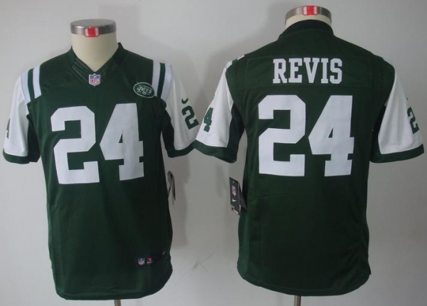 Kids Nike New York Jets #24 Darrelle Revis Green Game LIMITED NFL Jerseys Cheap