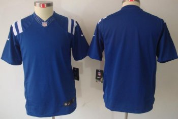 Kids Nike Indianapolis Colts Blank Blue Game LIMITED NFL Jerseys Cheap