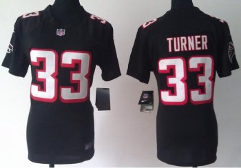 Cheap Women Nike Atlanta Falcons #33 Michael Turner Black NFL Jerseys