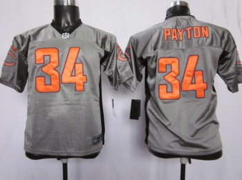 Kids Nike Chicago Bears 34 Walter Payton Grey Shadow NFL Jerseys Cheap