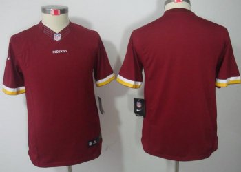 Kids Nike Washington Redskins Blank Red Game LIMITED NFL Jerseys Cheap