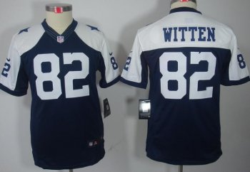 Kids Nike Dallas Cowboys #82 Jason Witten Blue Thankgivings Game LIMITED NFL Jerseys Cheap