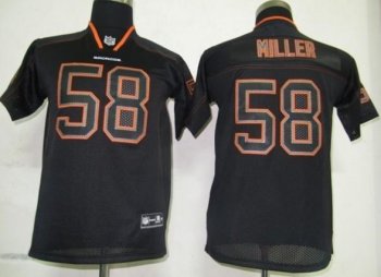 Kids Nike Denver Broncos 58# Von Miller Lights Out Black NFL Jerseys Cheap