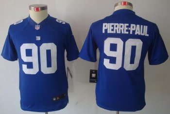 Kids Nike New York Giants #90 Jason Pierre-Paul Blue Game LIMITED NFL Jerseys Cheap