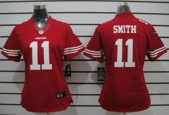 Cheap Women Nike San Francisco 49ers 11# Alex Smith Red Game LIMITED NFL Jerseys