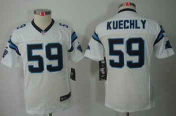 Kids Nike Carolina Panthers 59 Kuechly White Game LIMITED NFL Jerseys Cheap