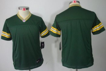 Kids Nike Green Bay Packers Blank Green Game LIMITED NFL Jerseys Cheap