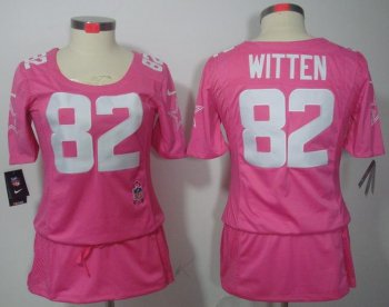 Cheap Women Nike Dallas Cowboys #82 Jason Witten Pink Breast Cancer Awareness NFL Jersey