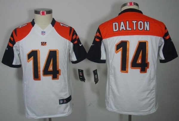 Kids Nike Cincinnati Bengals 14# Andy Dalton White Game LIMITED NFL Jerseys Cheap