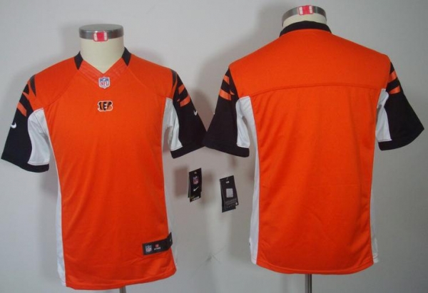 Kids Nike Cincinnati Bengals Blank Orange Game LIMITED NFL Jerseys Cheap