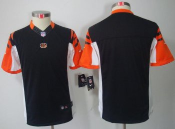 Kids Nike Cincinnati Bengals Blank Black Game LIMITED NFL Jerseys Cheap