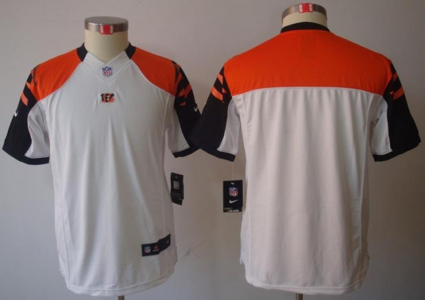 Kids Nike Cincinnati Bengals Blank White Game LIMITED NFL Jerseys Cheap