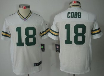 Kids Nike Green Bay Packers #18 Randall Cobb White Game LIMITED NFL Jerseys Cheap