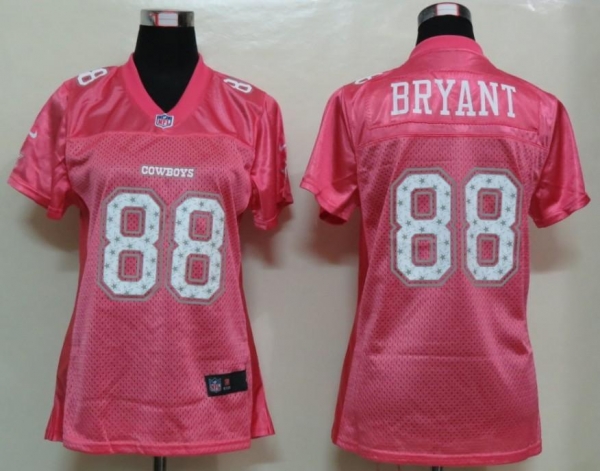 Cheap Women Nike Dallas Cowboys 88 Dez Bryant Star Pink Elite NFL Jerseys