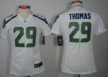 Cheap Women Nike Seattle Seahawks 29# Earl Thomas White Game LIMITED NFL Jerseys