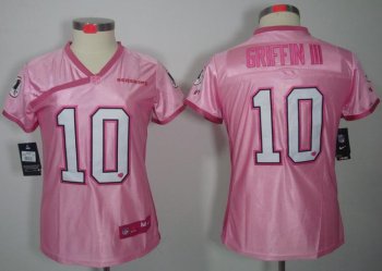 Cheap Women Nike Washington Redskins 10# Robert Griffin III Pink Love NFL Jerseys