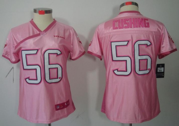 Cheap Women Nike Houston Texans 56 Brian Cushing Pink Love NFL Jerseys