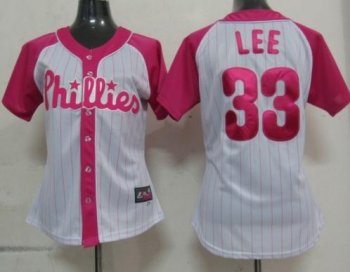 Cheap Women Philadephia Phillis 33 Lee 2012 Ladies Splash Fashion White MLB Jerseys