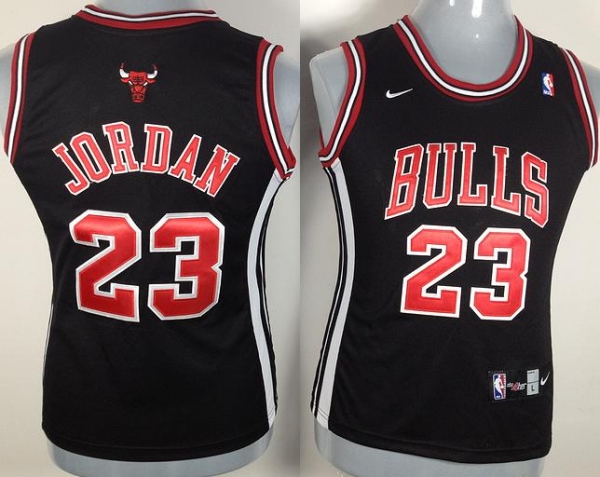 Cheap Women Chicago Bulls 23 Michael Jordan Black NBA Jerseys