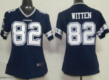 Cheap Women Nike Dallas Cowboys 82 Witten Blue Nike NFL Jerseys