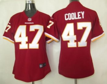 Cheap Women Nike Washington Red Skins 47 Cooley Red Nike NFL Jerseys