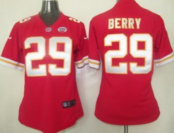 Cheap Women Nike Kansas City Chiefs 29 Berry Red Nike NFL Jerseys