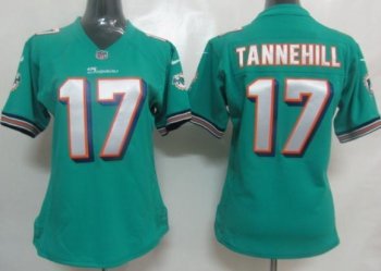 Cheap Women Nike Miami Dolphins 17 Tannehill Green Nike NFL Jerseys