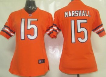 Cheap Women Nike Chicago Bears 15 Marshall Orange Nike NFL Jerseys