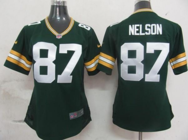 Cheap Womens Nike Green Bay Packers 87 Nelson Green Nike NFL Jerseys