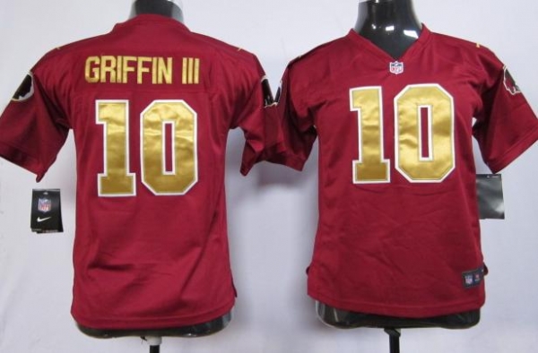 Kids Nike Washington Redskins #10 Robert Griffin III Red 80th Nike NFL Jerseys Cheap