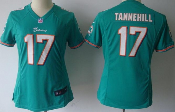 Cheap Women Nike Miami Dolphins 17# Ryan Tannehill Green Nike NFL Jerseys