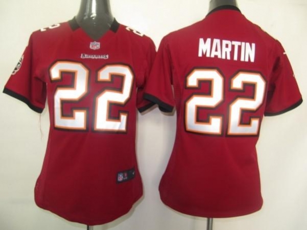 Cheap Women Nike Tampa Bay Buccaneers 22 Martin Red Nike NFL Jerseys