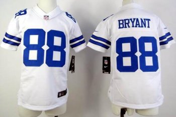 Kids Nike Dallas Cowboys 88# Dez Bryant White Nike NFL Jerseys Cheap