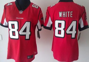 Cheap Women Nike Atlanta Falcons #84 Roddy White Red Nike NFL Jerseys