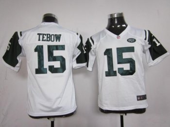 Kids Nike New York Jets #15 Tebow White Nike NFL Jerseys Cheap