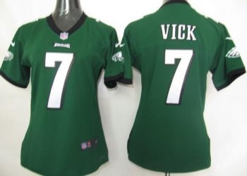 Cheap Womens Nike Philadelphia Eagles 7 Vick Green Nike NFL Jerseys