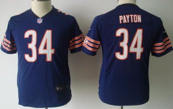 Kids Nike Chicago Bears 34 Walter Payton Blue Nike NFL Jerseys Cheap