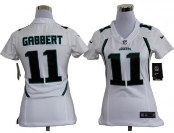 Cheap Women Nike Jacksonville Jaguars 11# Blaine Gabbert White Nike NFL Jerseys